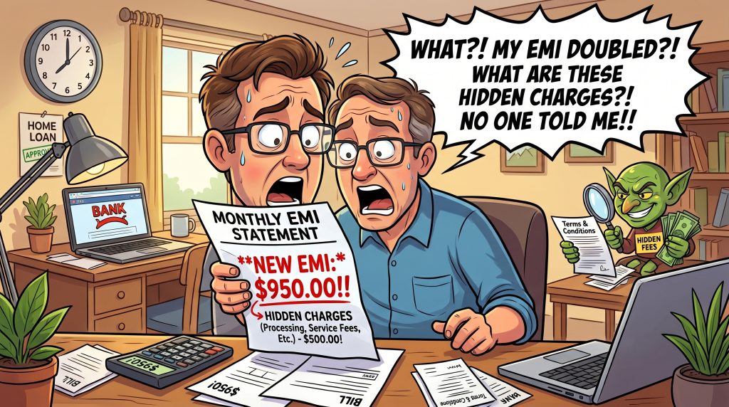 Hidden charges added to my HDFC home loan EMI